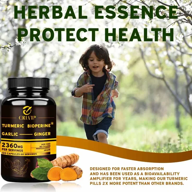 Turmeric Curcumin Capsule - Suplemen Kunyit Jahe 4-in-1 - dengan