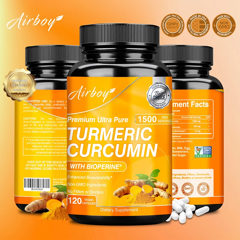 Turmeric Curcumin Capsule - Kapsul Kunyit Kurkumin - Membantu Meredakan