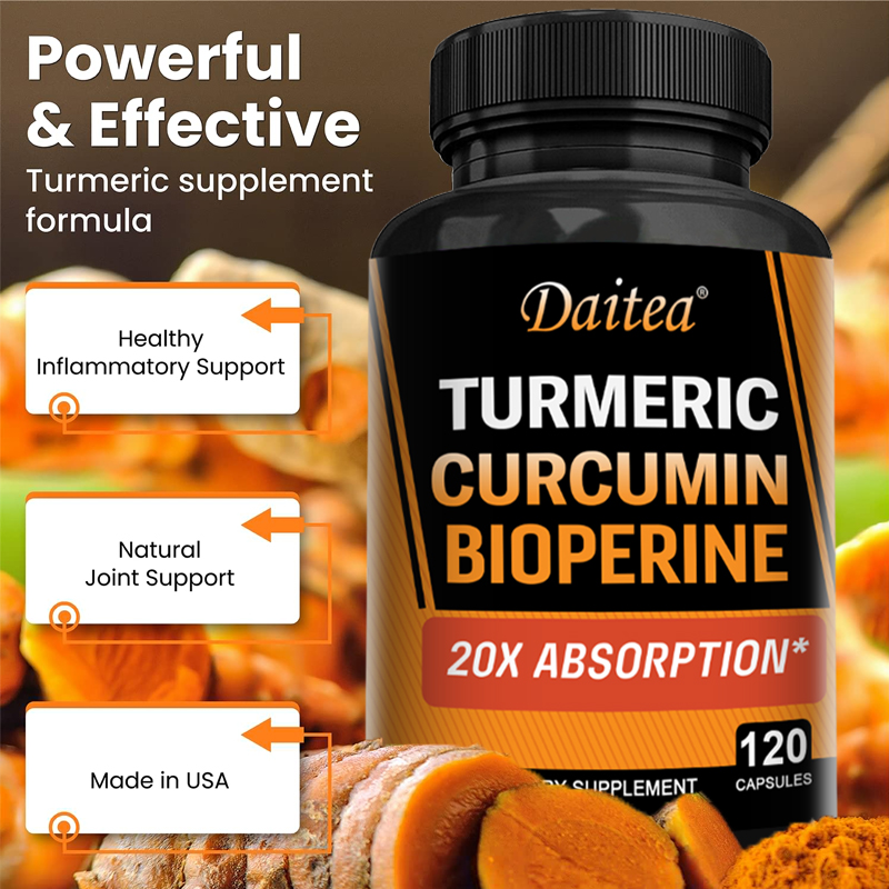 Turmeric Curcumin Capsule - Kurkumin Kunyit dengan Jahe & Lada