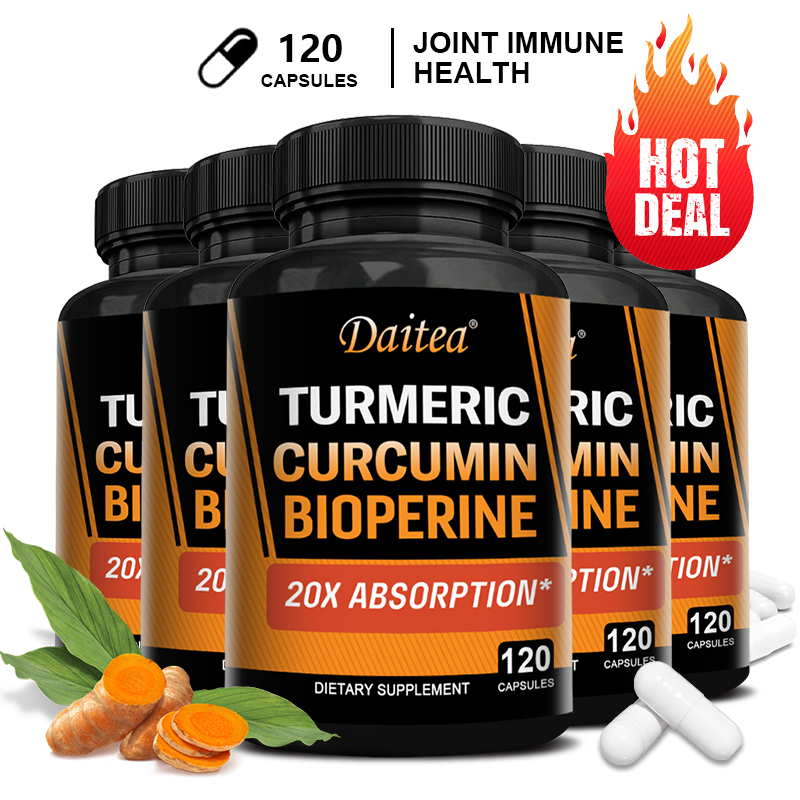 Turmeric Curcumin Capsule - Kunyit Kurkumin dengan BioPerine 95%-Penyerapan Lebih