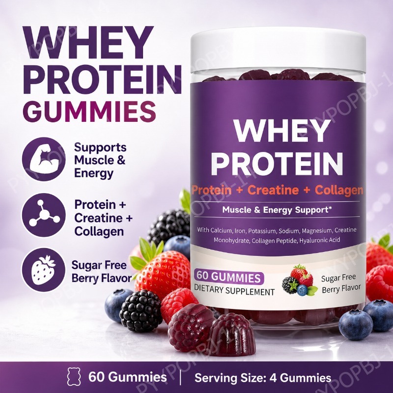 Fitness Nutrition Energy - Permen Protein dengan Whey Creatine Collagen