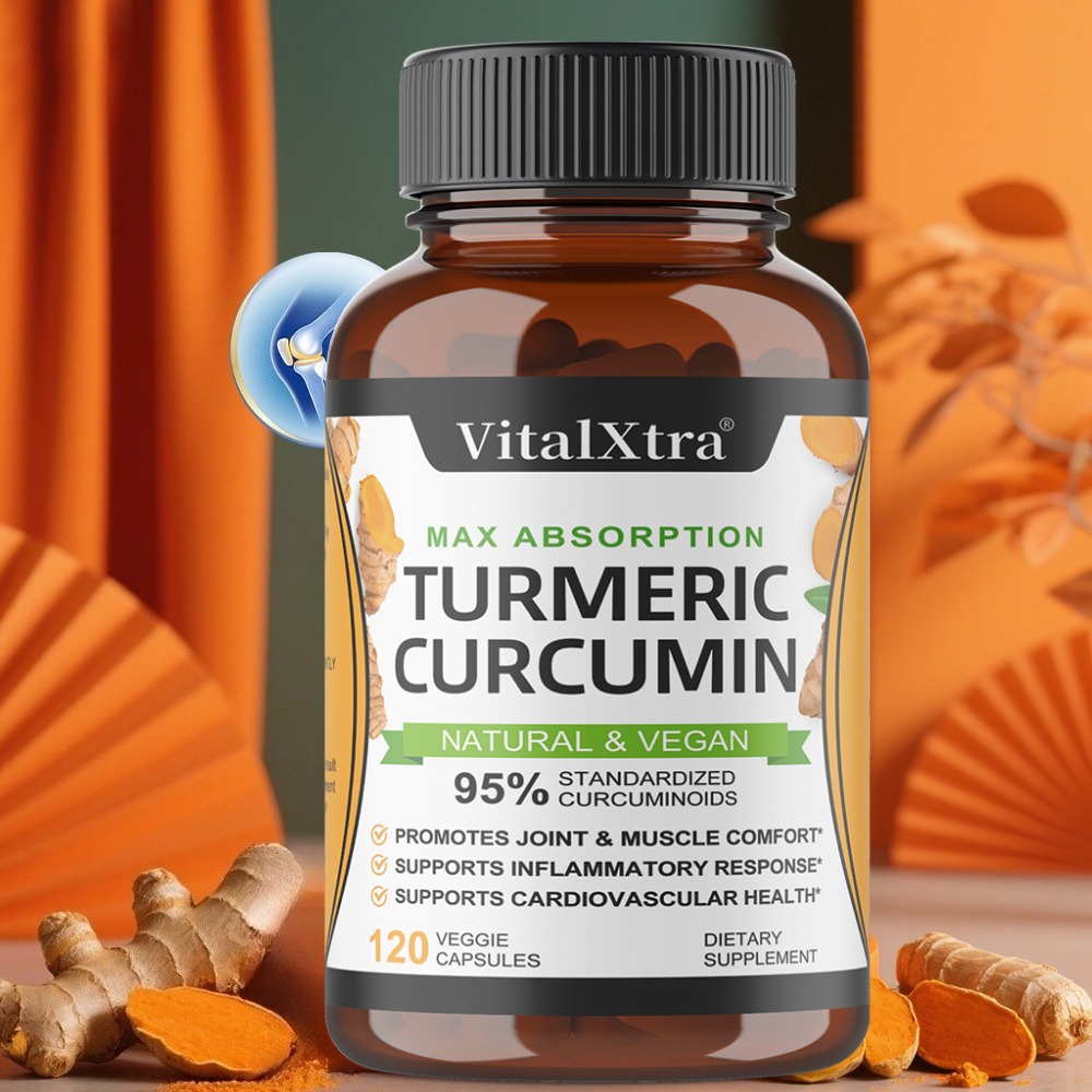 Turmeric Curcumin Capsule - Kapsul Kunyit Kurkumin dengan Lada Hitam,