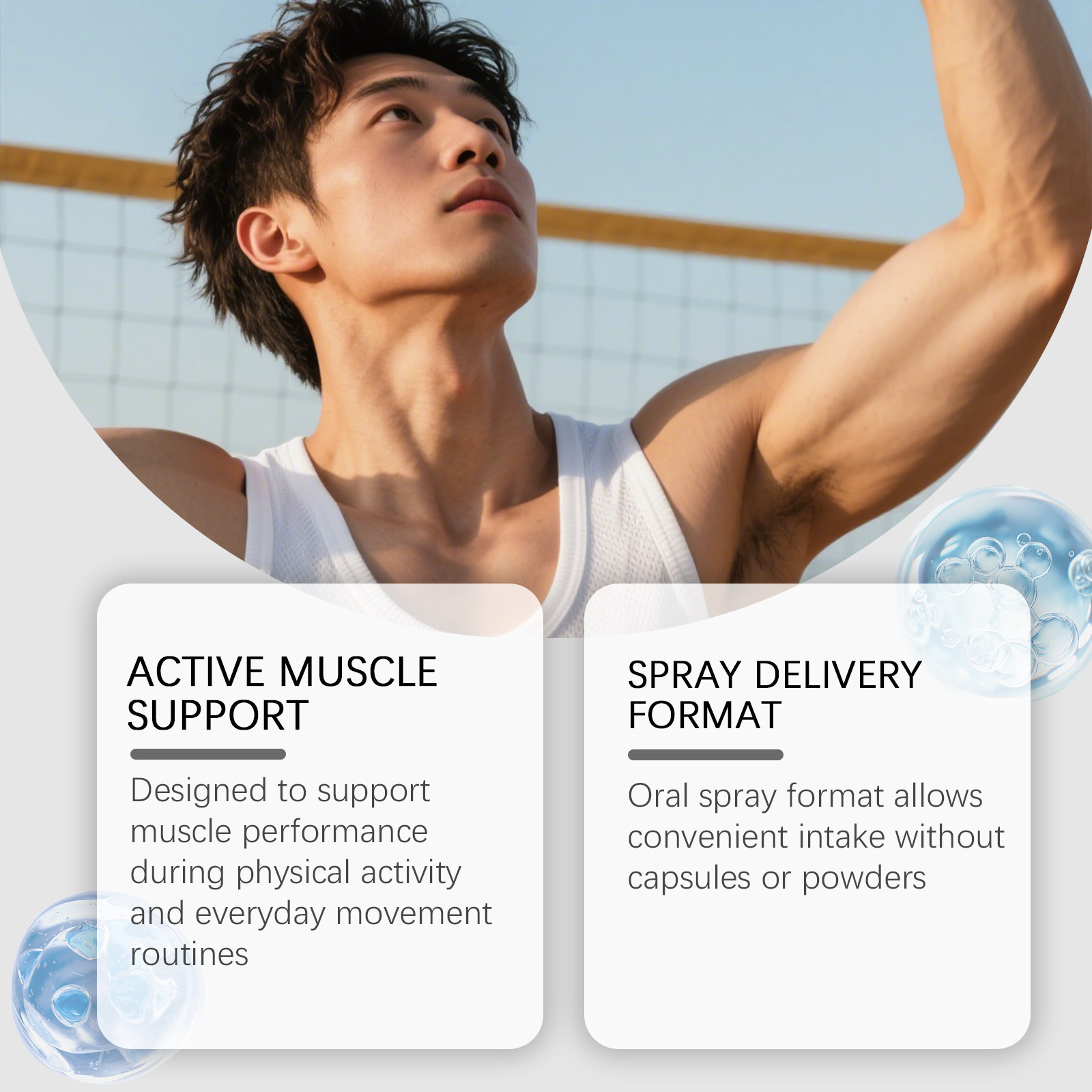 Semprotan Pertumbuhan Otot Men - Fitness Nutrition Energy ulasan dan harga