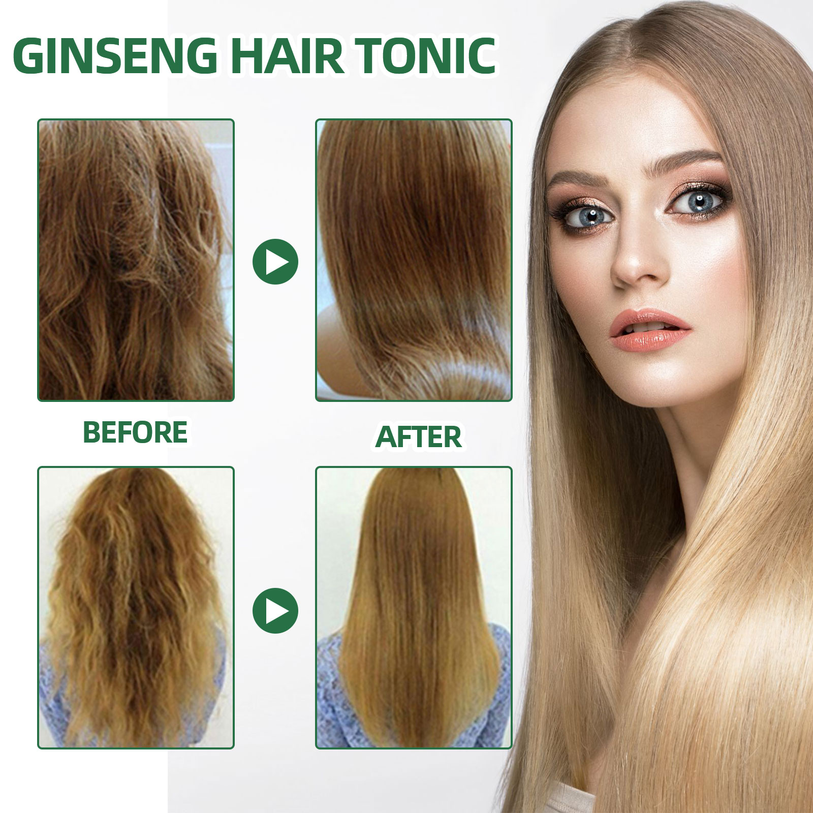 Semprotan perawatan rambut Gin - Nutrition And Fitness ulasan dan harga