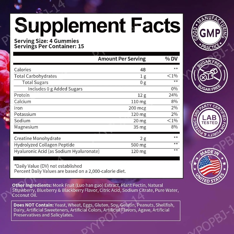 Permen Protein dengan Whey Cre - Fitness Nutrition Energy ulasan dan harga